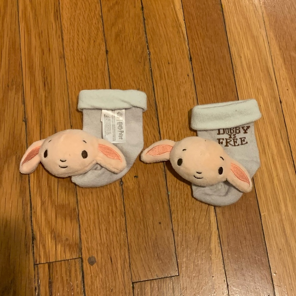 Harry Potter Baby Rattle Socks - featuring Dobby
